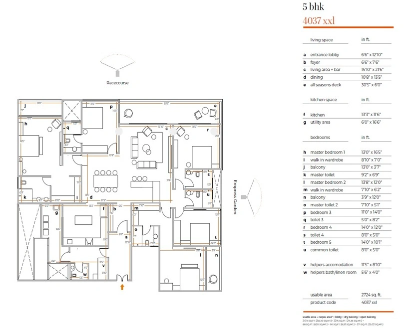 SKYi 5 Racecourse Floor Plan